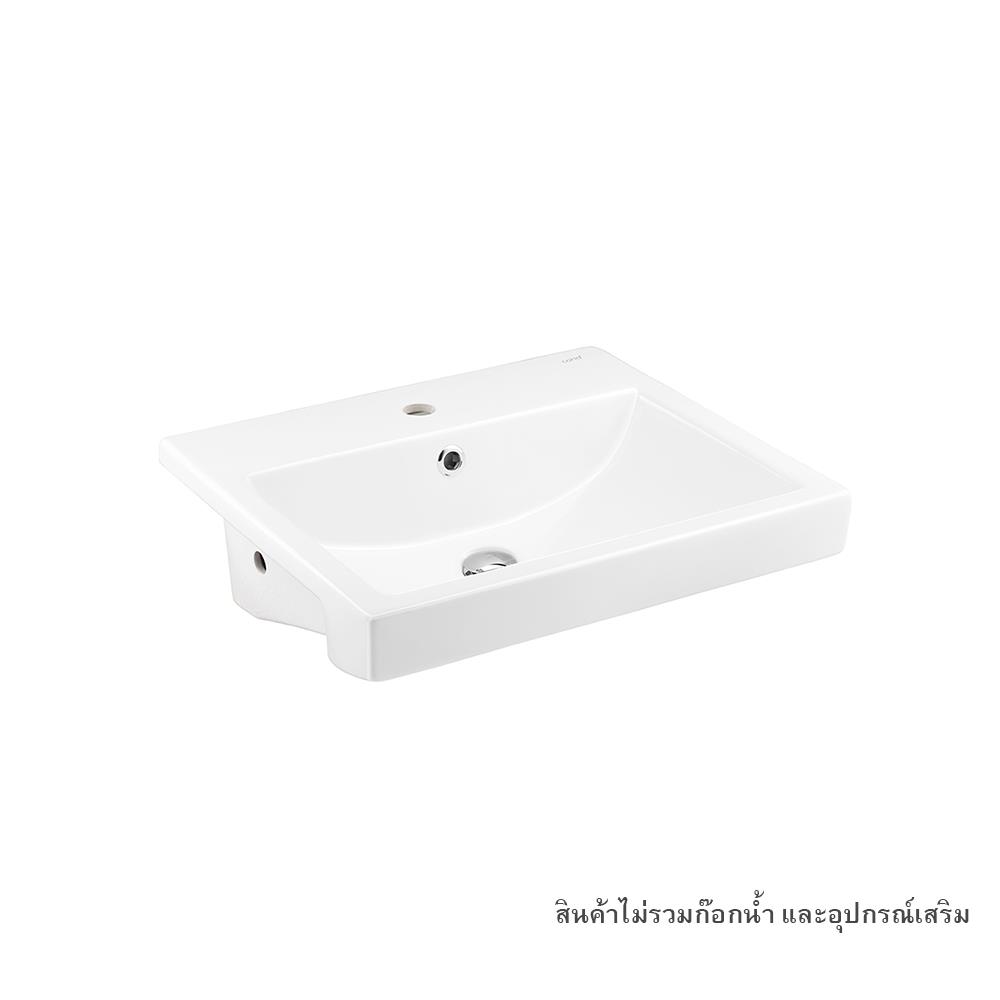 อ่างล้างหน้าฝังครึ่งเคาน์เตอร์ COTTO C02460 สีขาว