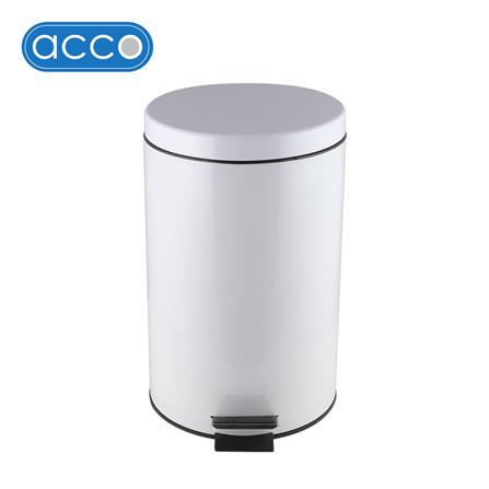 ถังขยะเหยียบกลม SK02001D-1-005 12L สีขาว_0