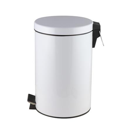ถังขยะเหยียบกลม SK02001D-1-005 12L สีขาว_2