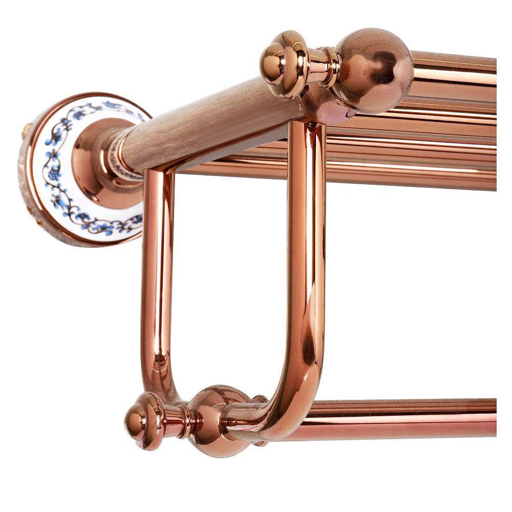 ชั้นวางของพร้อมราว KARAT FAUCET KB-73-711-53 สีโรสโกลด์