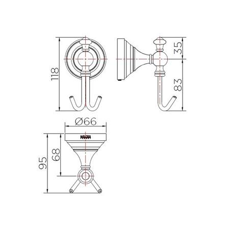 ขอแขวนผ้า KARAT FAUCET KB-73-112-53 ROSE GOLD_1