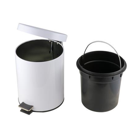 ถังขยะเหยียบกลม SK02001B-1-004 5L สีขาว_3