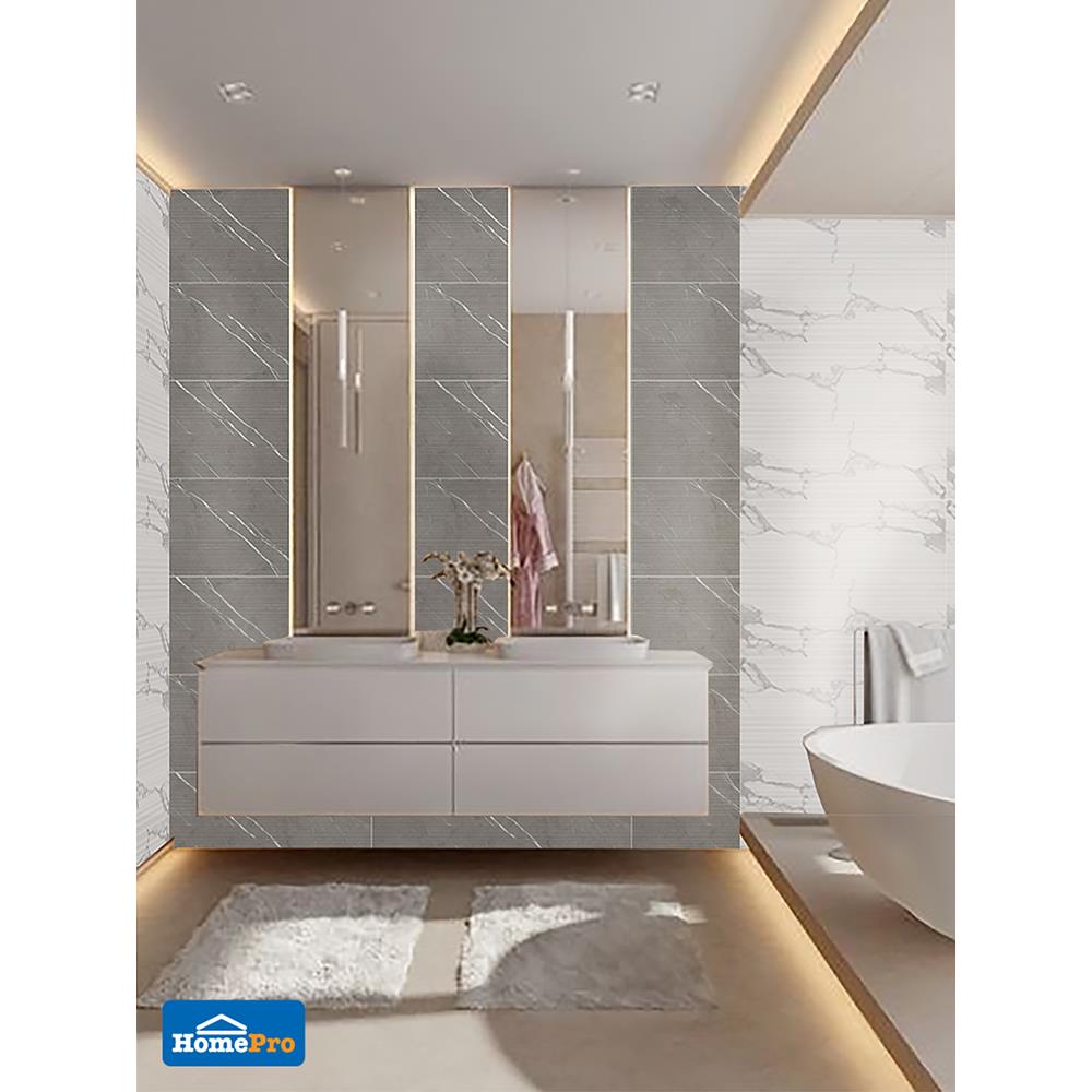 กระเบื้องผนัง 30x80 ซม. TARA ร็อกโก้ ไวท์