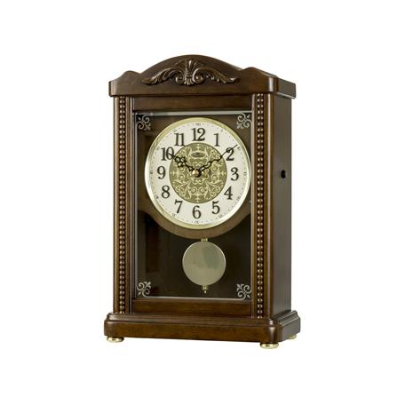 นาฬิกาตั้งโต๊ะไม้ DOGENI TCW003DB 8.5x13 นิ้ว สีน้ำตาลเข้ม_0