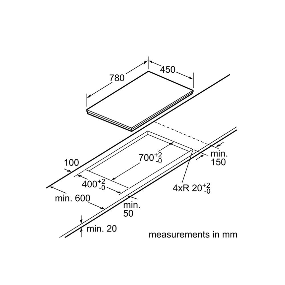 เตาฝังอินดักชั่น BOSCH PPI82560MS 78 ซม.