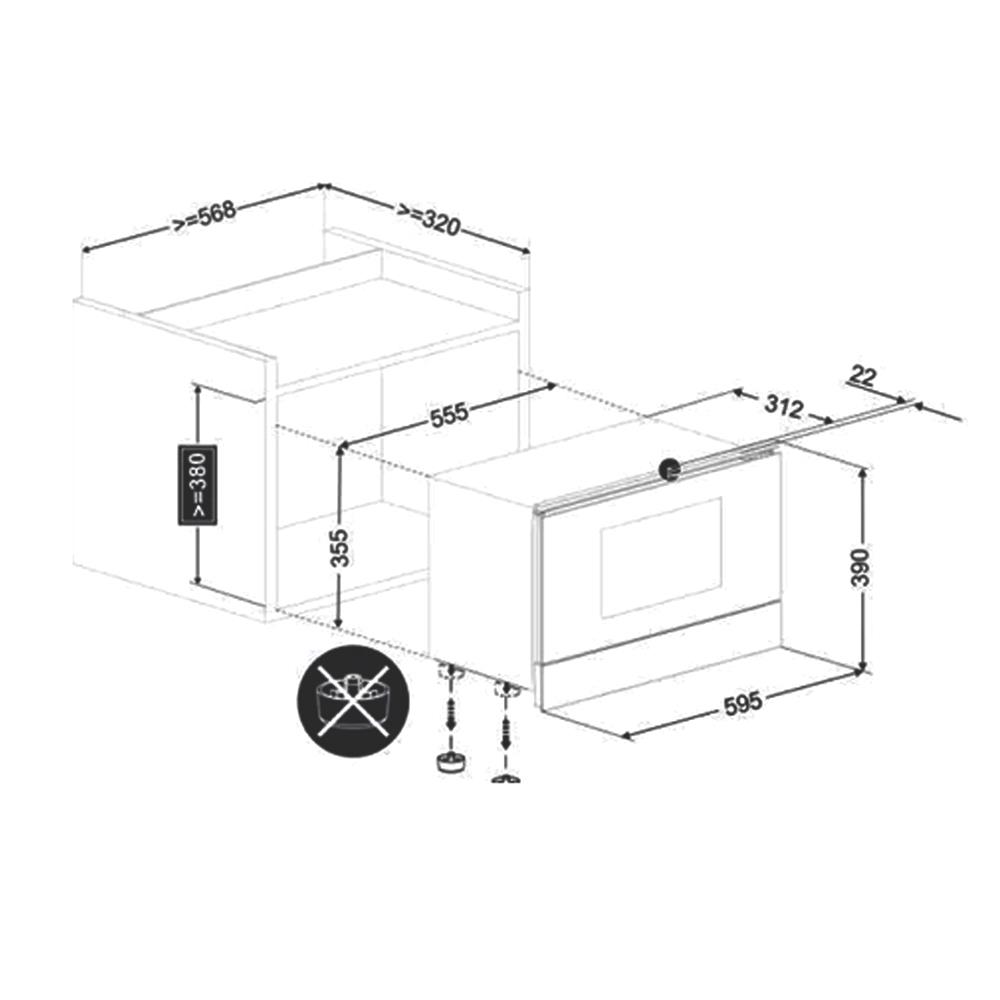 ไมโครเวฟฝังดิจิตอล TEKA ML 822 BIS/L