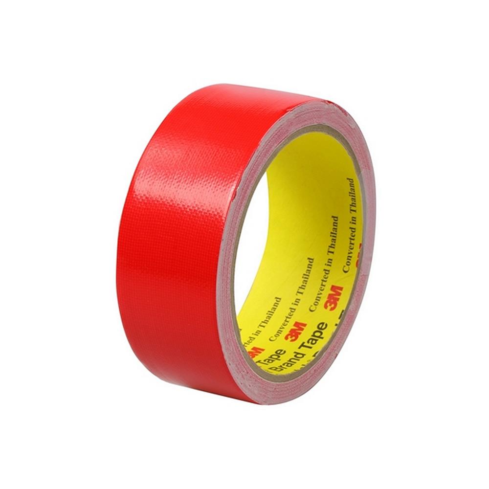 เทปผ้ามันเงา 3M 36 MMX8Y สีแดง