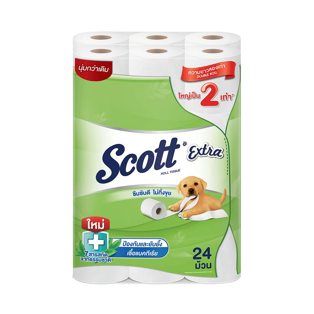 กระดาษชำระ SCOTT EXTRA DOUBLE ROLL แพ็ค24