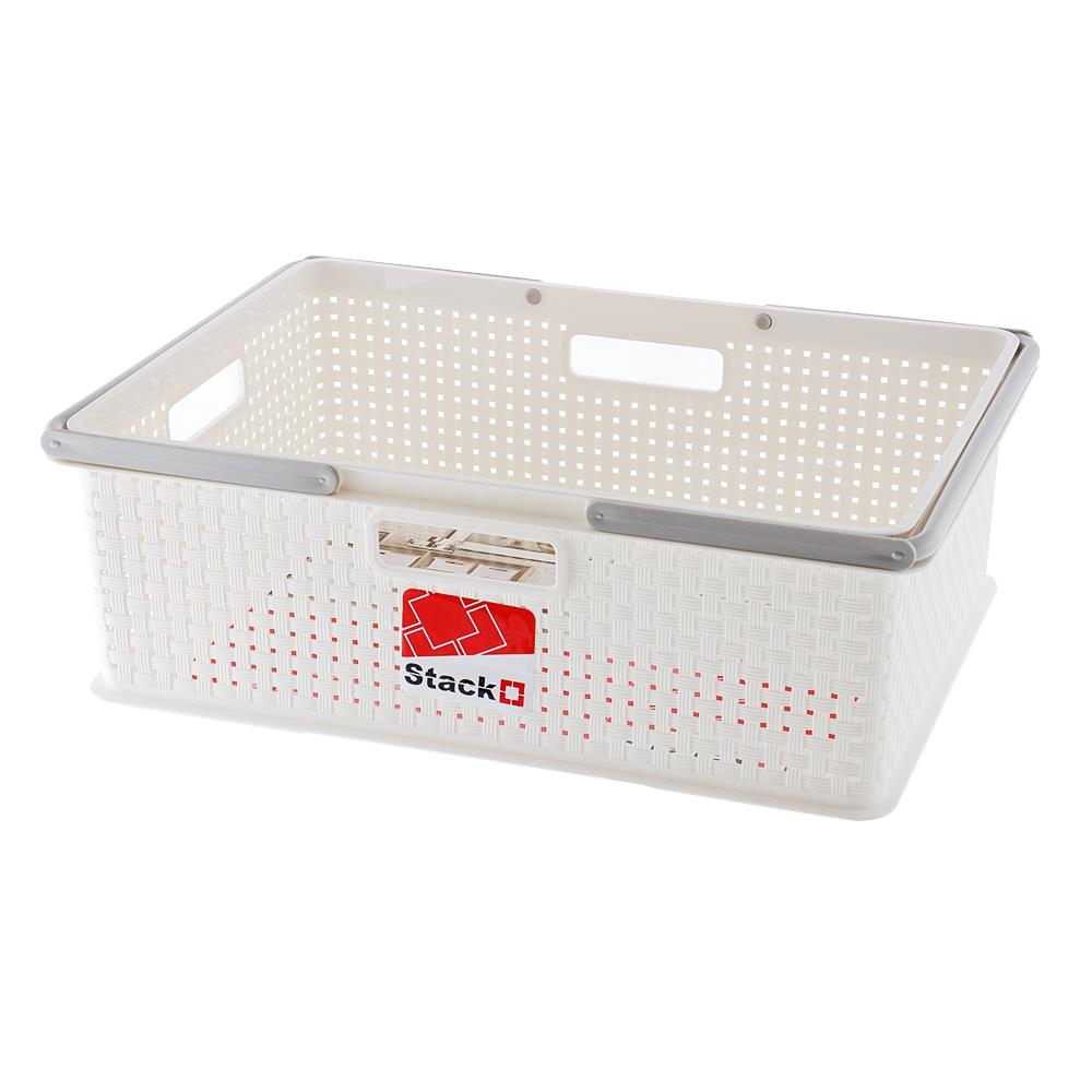 กล่องหูหิ้ว STACKO DW-310 39.2x27.9x13.3 ซม. สีขาว_0