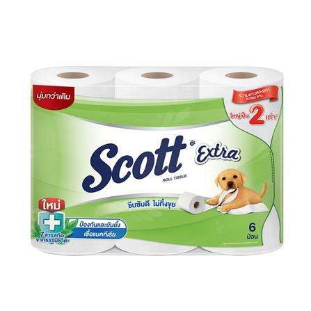 กระดาษชำระ SCOTT EXTRA DOUBLE ROLL แพ็ค6