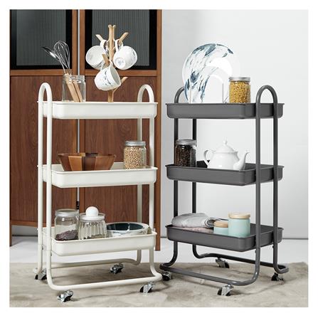 ชั้นวางของ 3 ชั้น มีล้อ STACKO ST25346 46x39.5x87 ซม. สีเทา_3