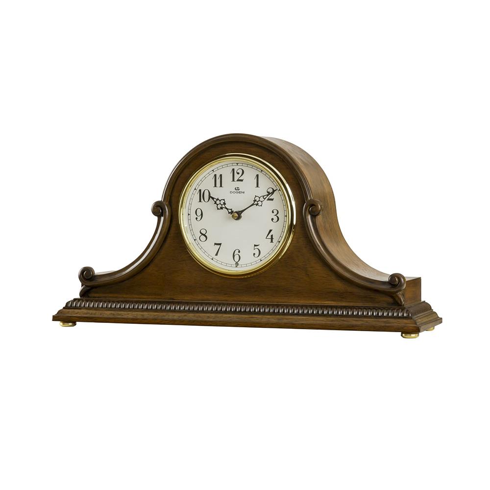 นาฬิกาตั้งโต๊ะไม้ DOGENI TMW002DB 18x9 นิ้ว สีน้ำตาลเข้ม
