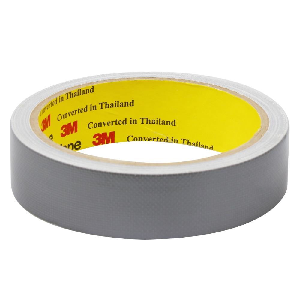 เทปผ้ามันเงา 3M 24 MMX8Y สีเทา