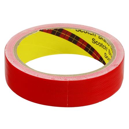 เทปผ้ามันเงา 3M 24 MMX8Y สีแดง_1