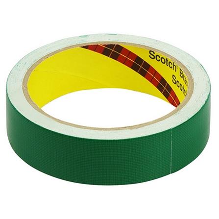 เทปผ้ามันเงา 3M 24 MMX8Y สีเขียว