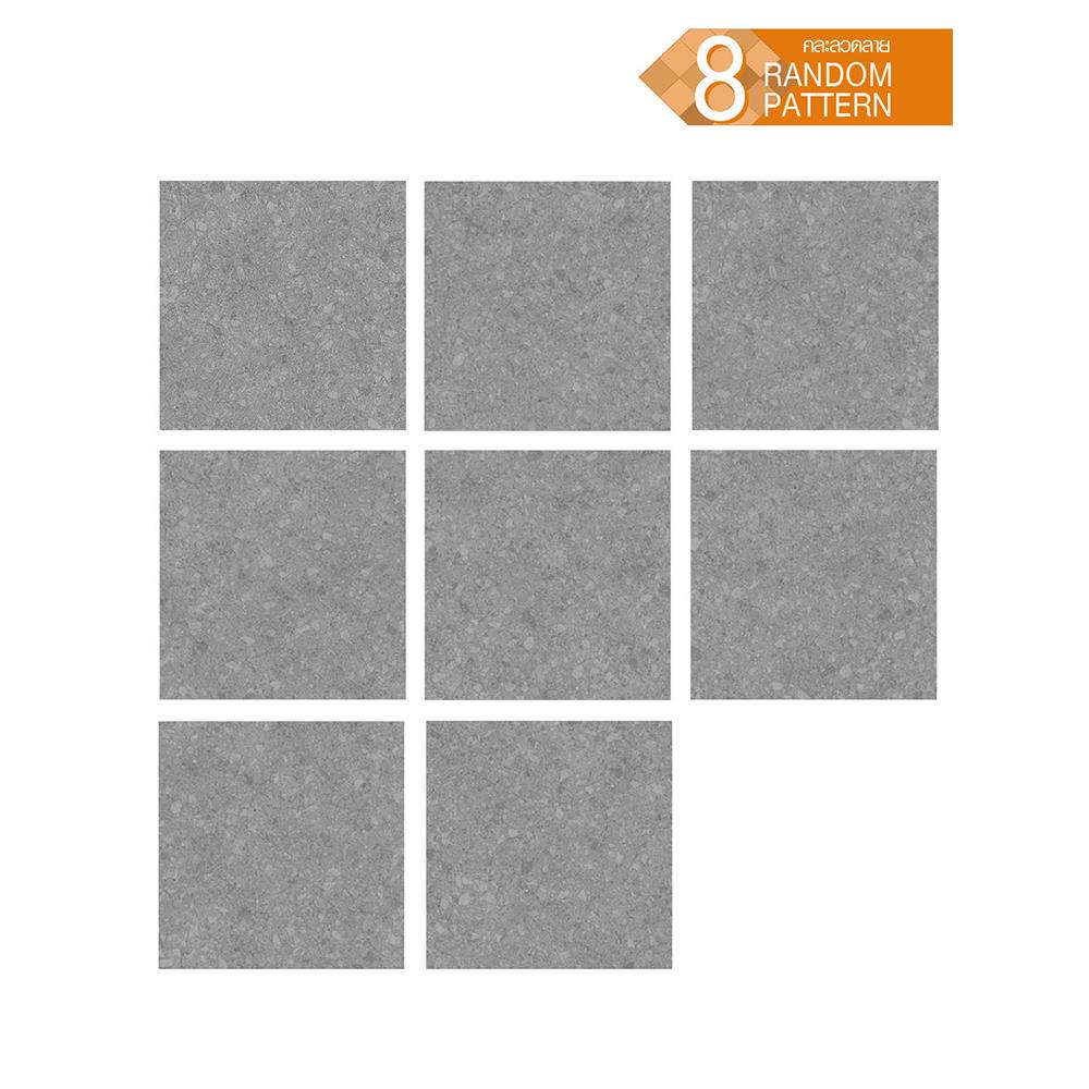 กระเบื้องพื้นพอร์ซเลน  16x16 นิ้ว COTTO โมดิช เทา PM