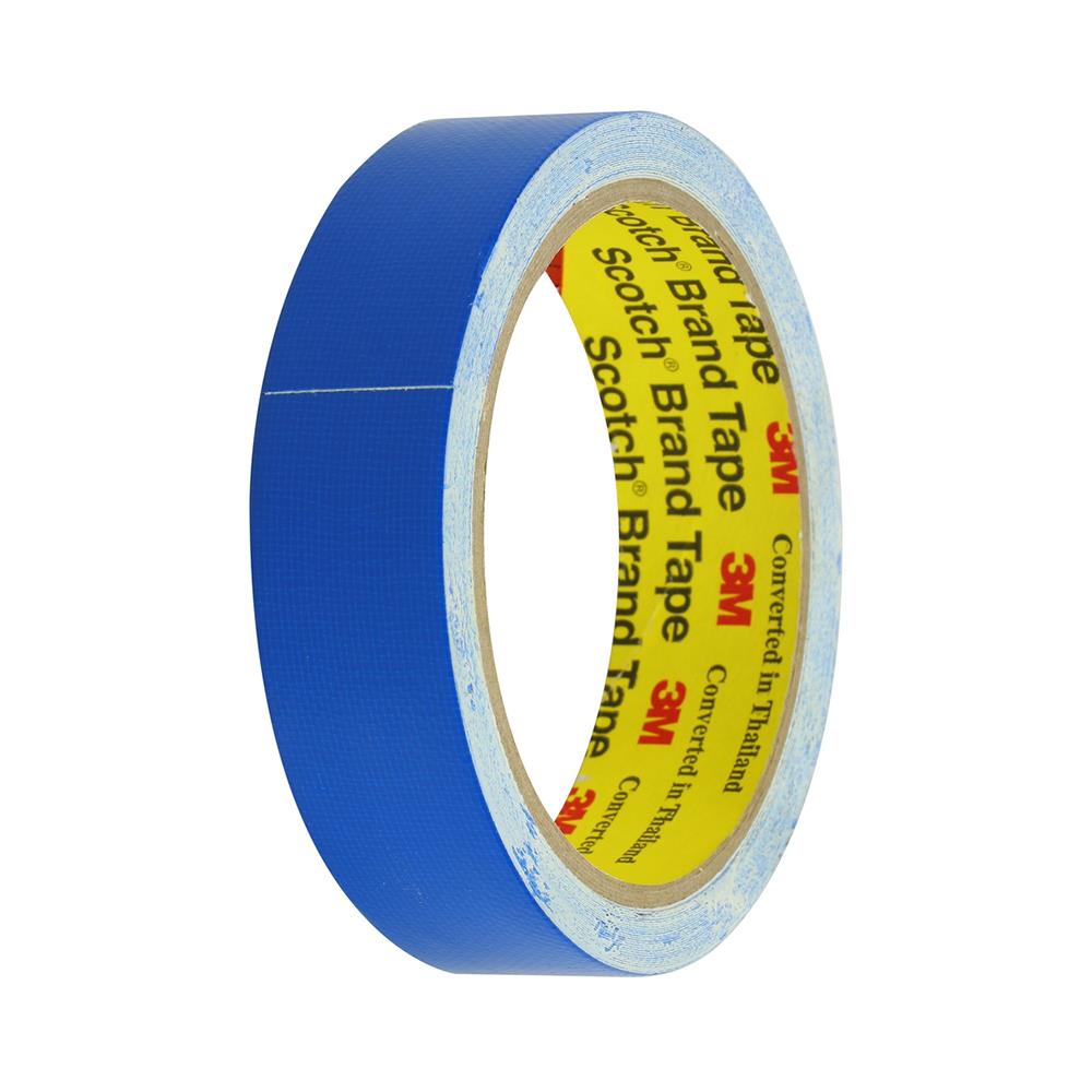 เทปผ้ามันเงา 3M 24 MMX8Y สีน้ำเงิน