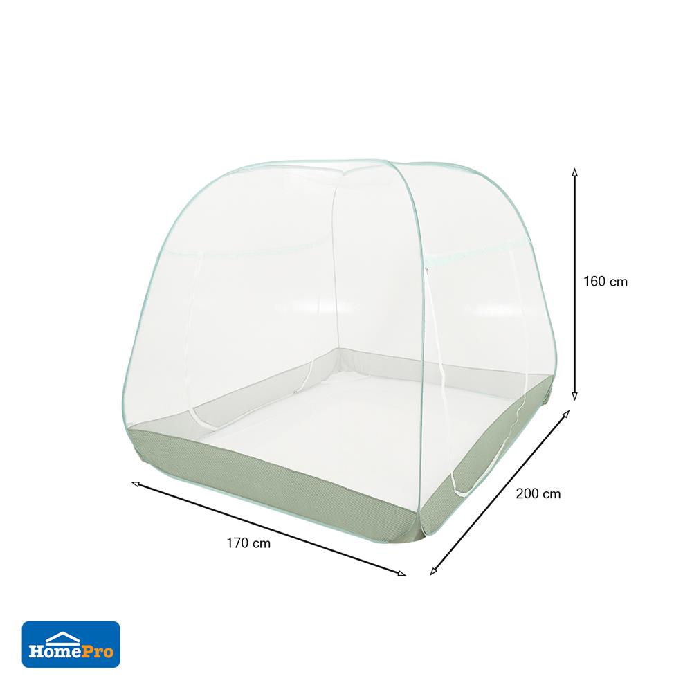 มุ้ง HOME LIVING STYLE CARE 160X170X200 ซม. สีเขียว