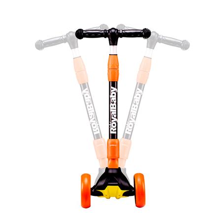 สกู๊ตเตอร์เด็ก 3 ล้อ ROYAL BABY PREMIUM FOLDING ARCHER สีดำ/ส้ม_3