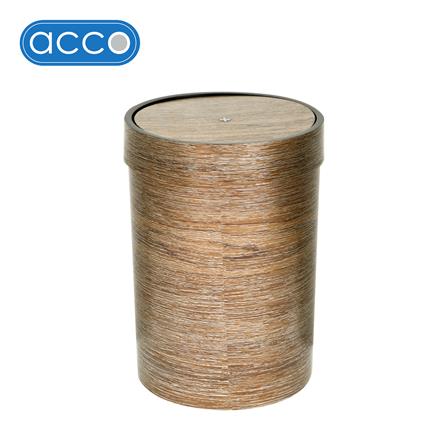 ถังขยะกลมฝาสวิง ACCO DAZZLE ขนาด 15.5L สีน้ำตาลทอง