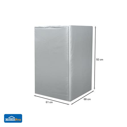 ผ้าคลุมเครื่องซักผ้าฝาหน้า PVC PLIM ไซซ์ L สีเทา_3