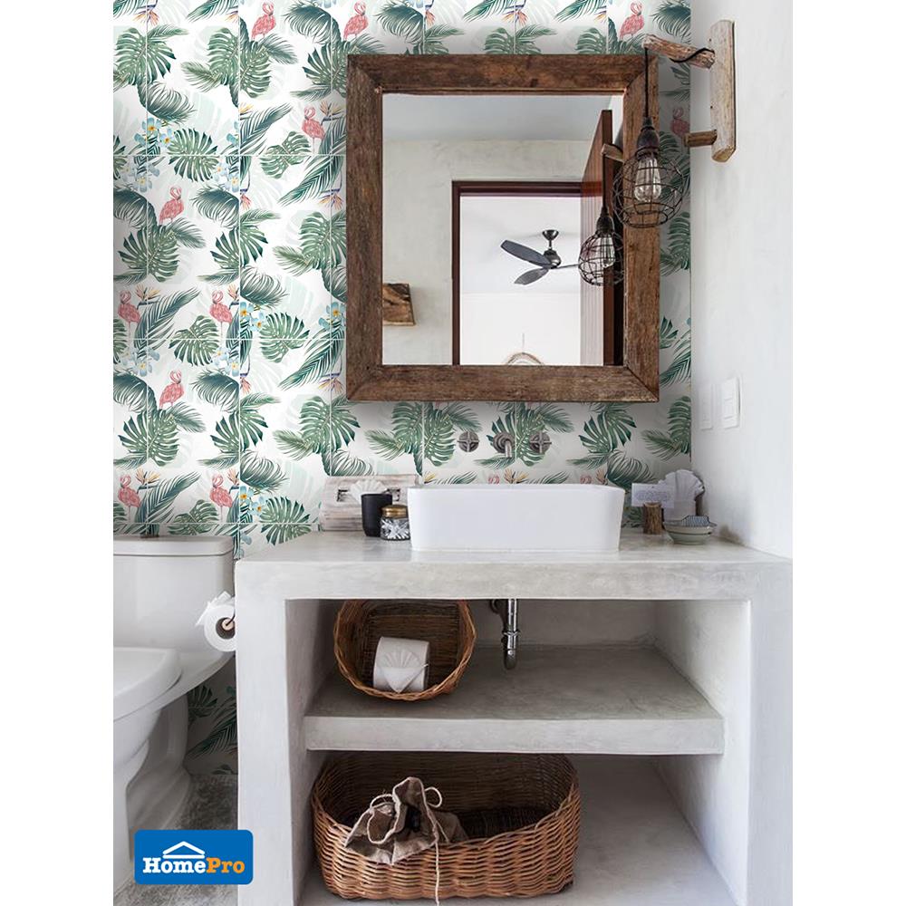 กระเบื้องผนัง 8x16 นิ้ว ฟลามิงโก้ เขียว A 1M2