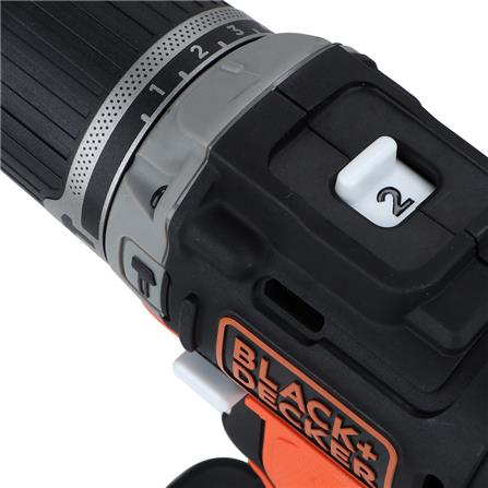 สว่านกระแทกไร้สาย (พร้อมแบตเตอรี่) BLACK&DECKER BDCHD12US1-B1 12 โวลต์_2