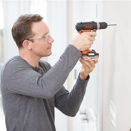 สว่านกระแทกไร้สาย (พร้อมแบตเตอรี่) BLACK&DECKER BDCHD12US1-B1 12 โวลต์_4
