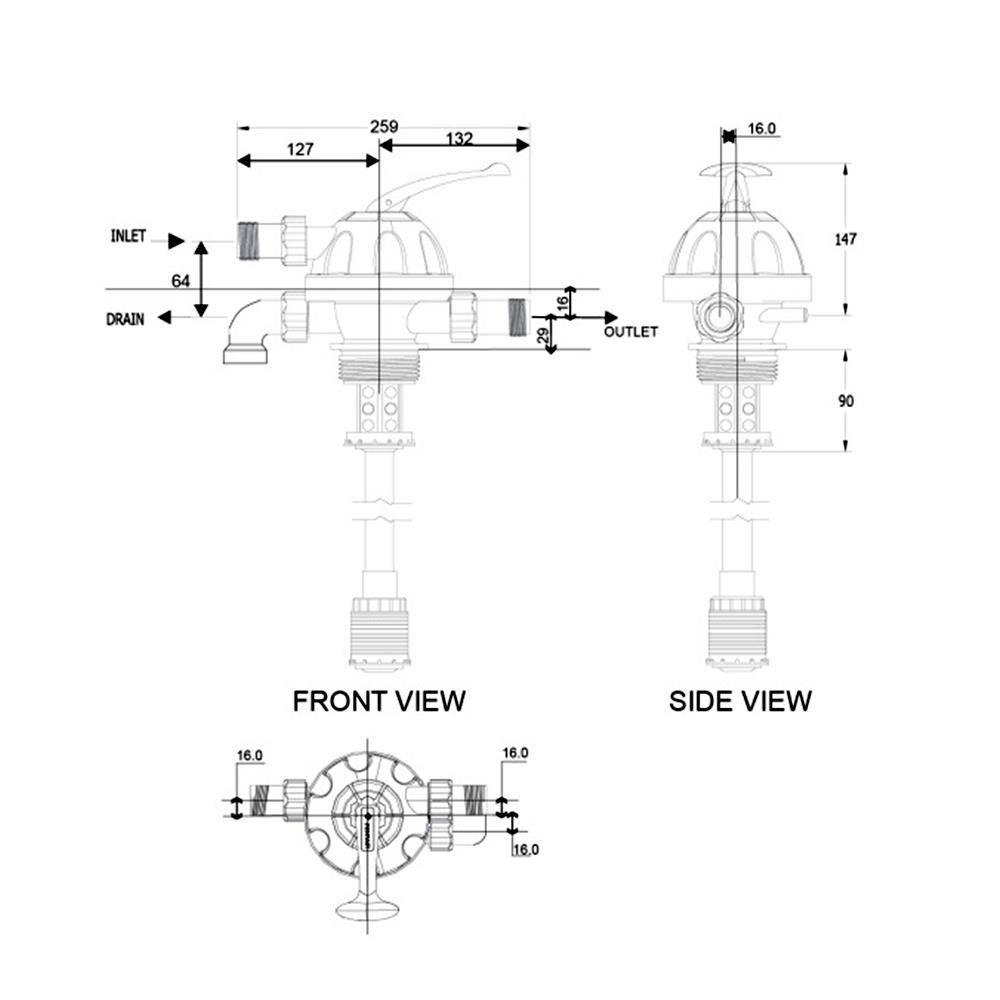 เครื่องกรองน้ำใช้ MEX MPC-1054-FV