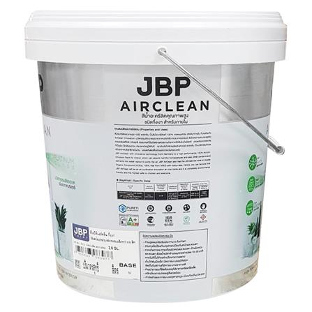 สีน้ำทาภายใน ชนิดกึ่งเงา JBP AIRCLEAN A+ BASE A สีขาว 2.5 แกลลอน_1