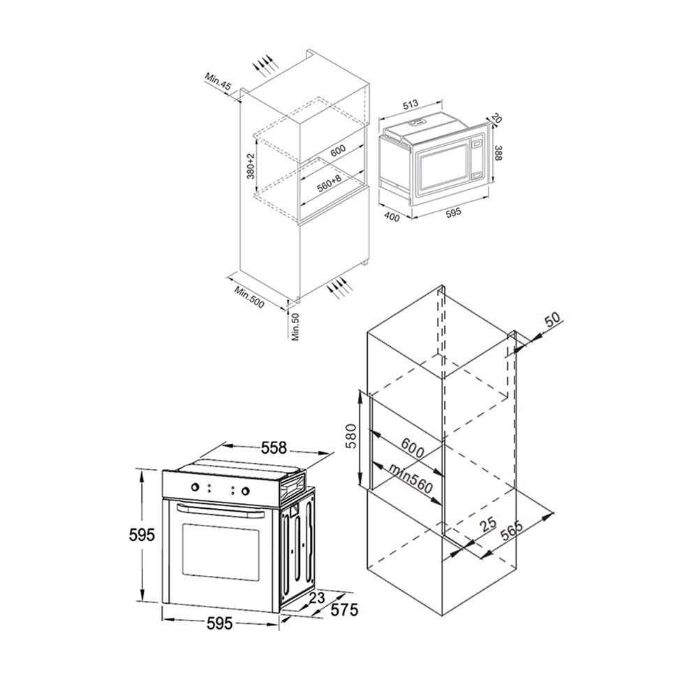 ไมโครเวฟฝัง+เตาอบฝัง FRANKE FO40004810MG+FMWO25NHGI