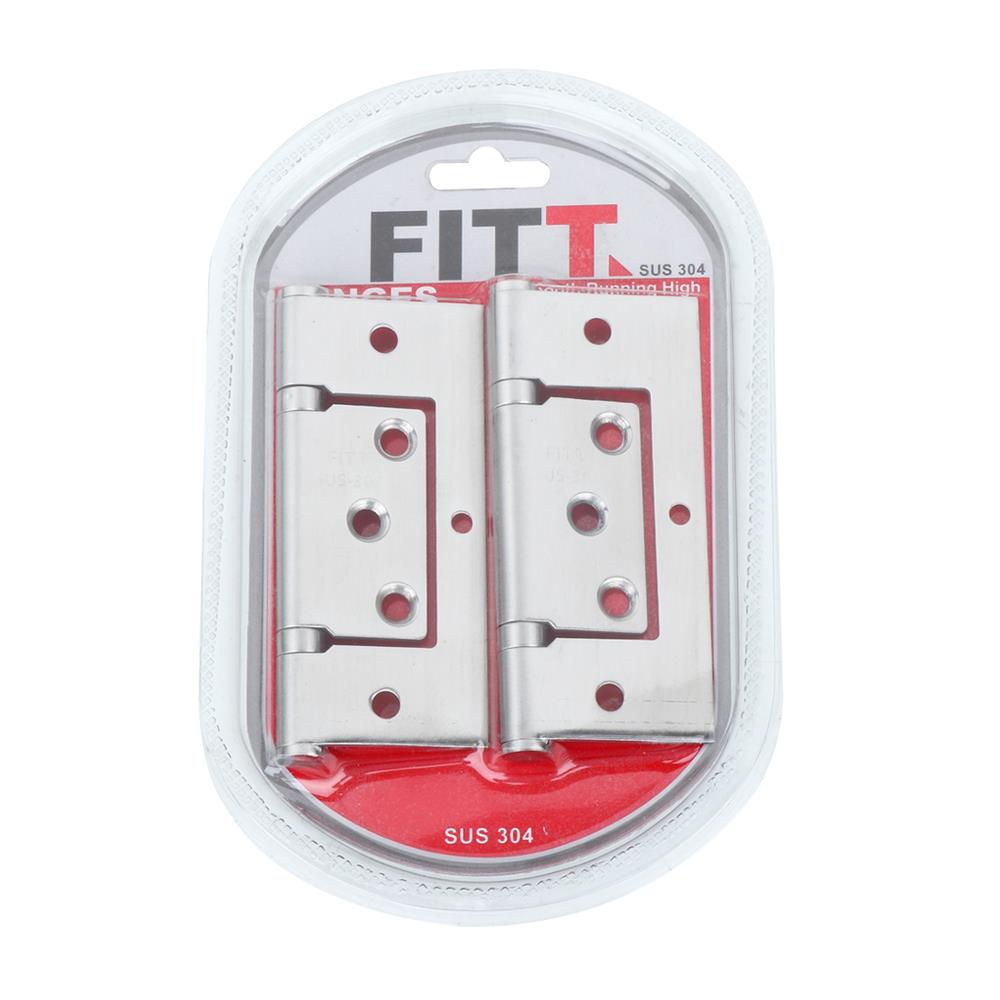 บานพับ 4X3 นิ้ว FITT 268 สีสเตนเลส แพ็ก 2 ชิ้น