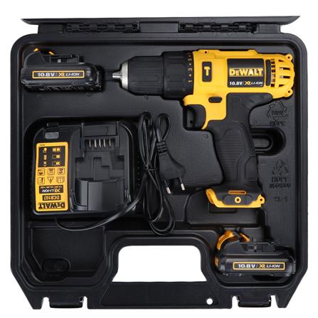 สว่านกระแทกไร้สาย (พร้อมแบตเตอรี่) DEWALT DCD716C2K-B1 10.8 โวลต์_3