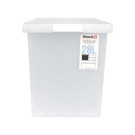 กล่องซ้อนได้ มีฝา STACKO 5223 28L 28.4x42x32.9 ซม. สีขาว_2