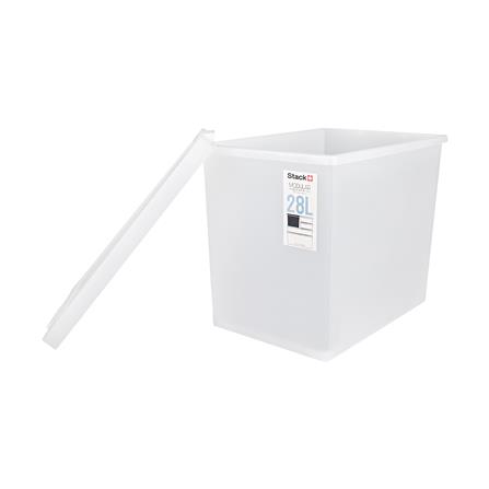 กล่องซ้อนได้ มีฝา STACKO 5223 28L 28.4x42x32.9 ซม. สีขาว_3