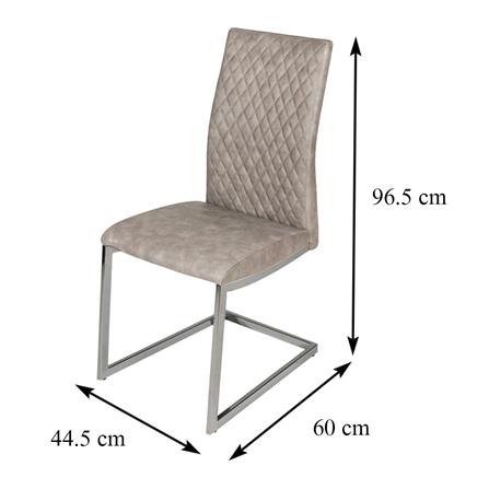 เก้าอี้ห้องอาหาร FURDINI PORT สีเทา_7