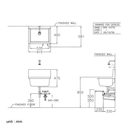 อ่างอเนกประสงค์ COTTO C2400 สีขาว_1
