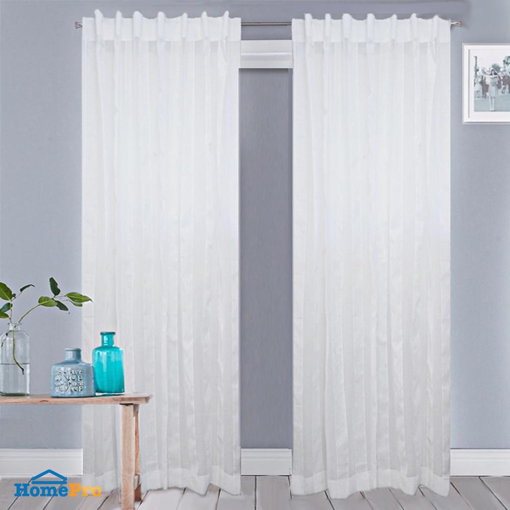 ผ้าม่านโปร่ง EYELET HOME LIVING STYLE TEMPO 150X220 ซม. สีขาว