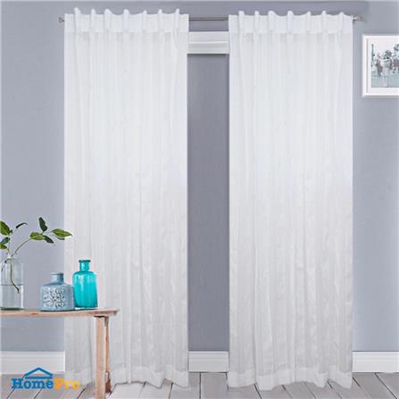 ผ้าม่านโปร่ง EYELET HOME LIVING STYLE TEMPO 150X220 ซม. สีขาว_3