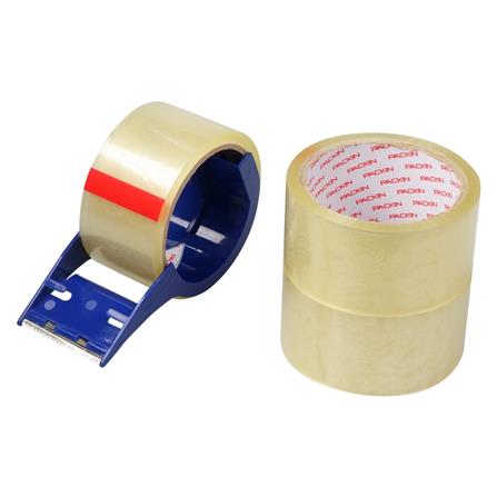 เทป OPP พร้อม ตัวตัด PACK IN 2 นิ้วX45Y  แพ็ค3ชิ้น