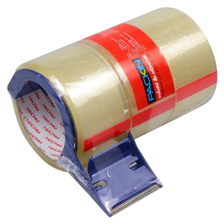 เทป OPP พร้อม ตัวตัด PACK IN 2 นิ้วX45Y  แพ็ค3ชิ้น_1