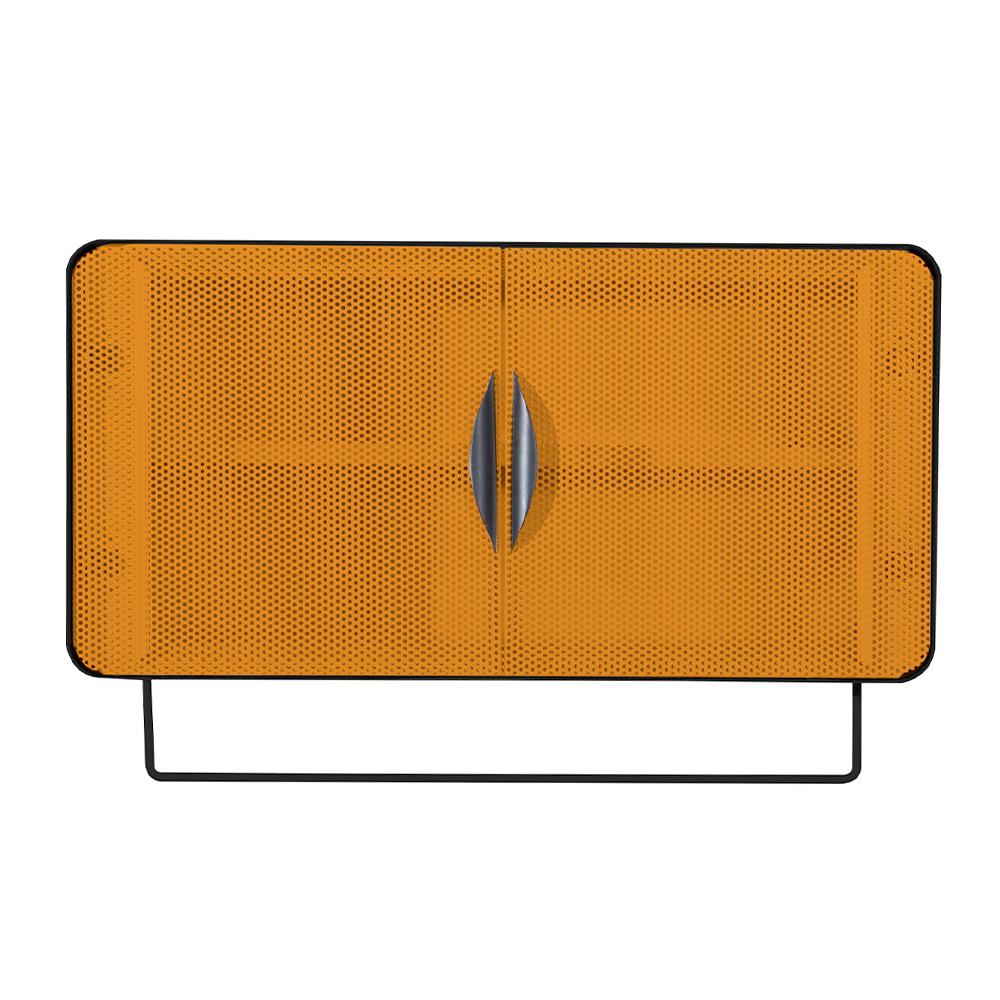 ตู้เหล็กบานเปิดทึบ KIOSK PW-02 สีดำ/ส้ม