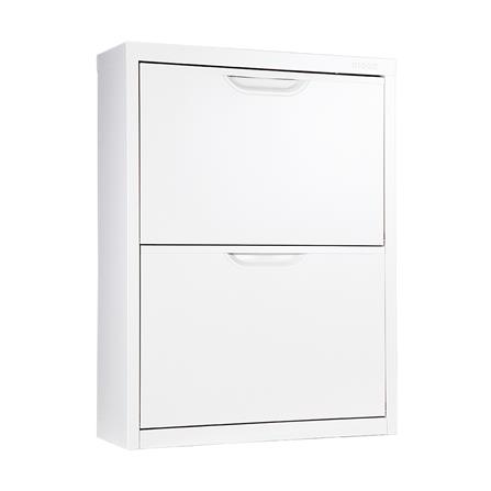 ตู้รองเท้าเหล็ก บานเปิดสวิง KIOSK SW-102 60 ซม. สีขาว_1