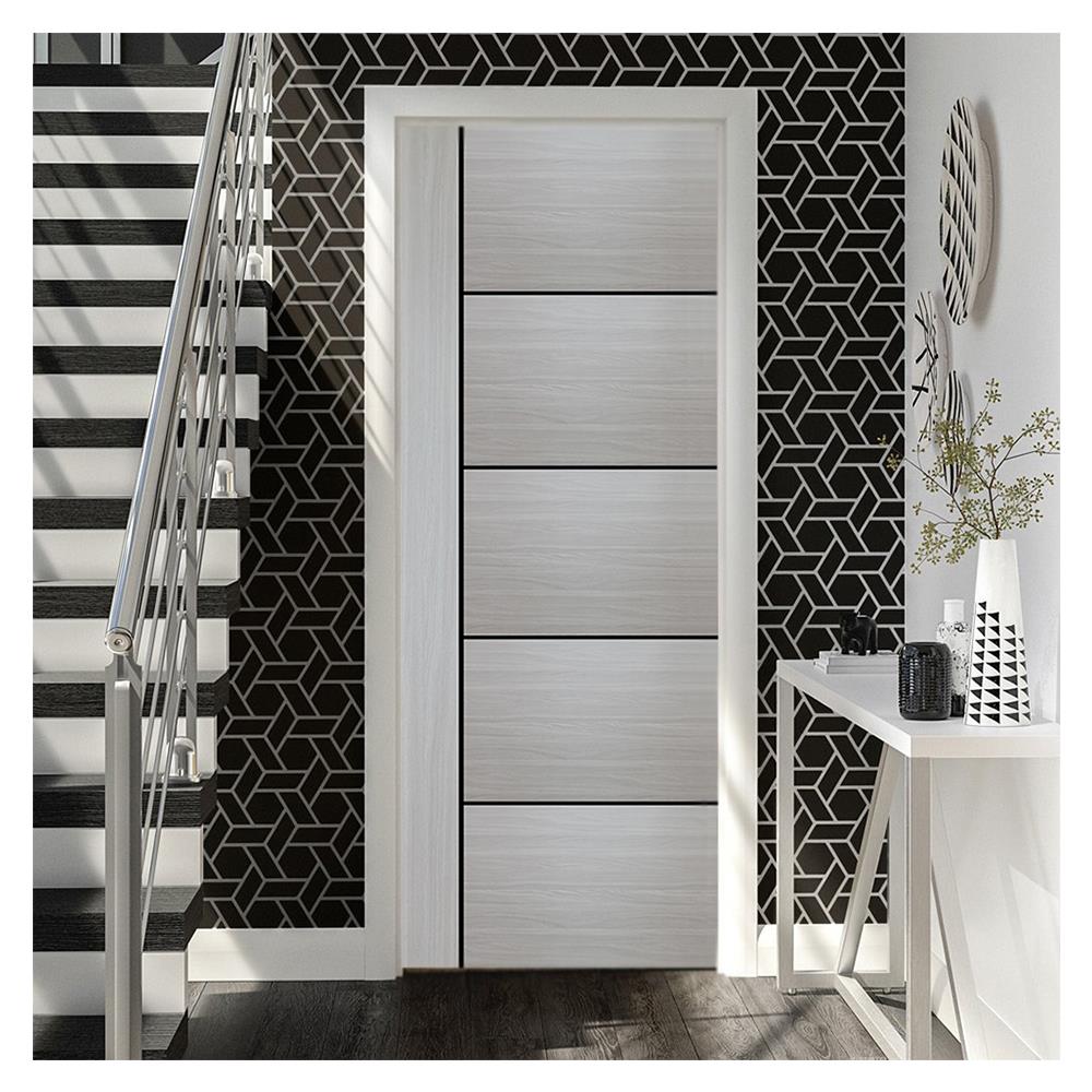 ประตูภายในเมลามีน W MAG1 80X200 ซม. สี MARIBOR OAK ไม่เจาะลูกบิด