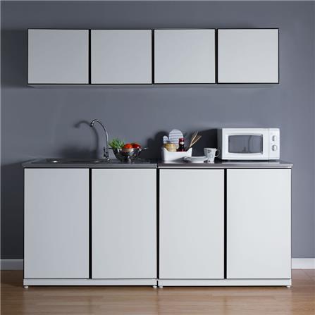 ตู้เหล็กบานเปิดทึบ KIOSK DB-302 สีขาว_3