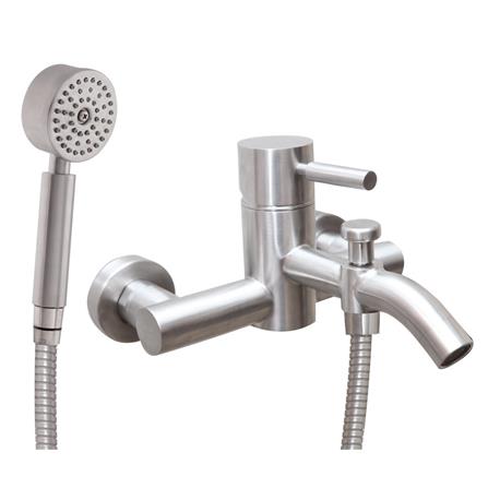 ก๊อกผสมอ่างอาบพร้อมฝักบัว WS WS-0182CS สเตนเลส