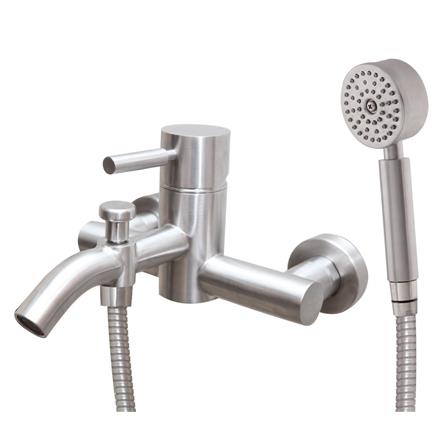 ก๊อกผสมอ่างอาบพร้อมฝักบัว WS WS-0182CS สเตนเลส_1