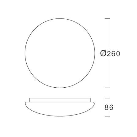 ไฟเพดาน LED L&E 03-A0102 10 นิ้ว 12 วัตต์ DAYLIGHT/COOL WHITE/WARM WHITE สีขาว_5