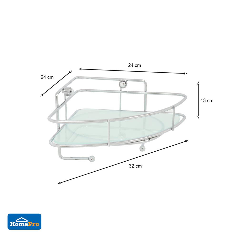 ชั้นกระจกเข้ามุม 1 ชั้น MOYA 51144C02