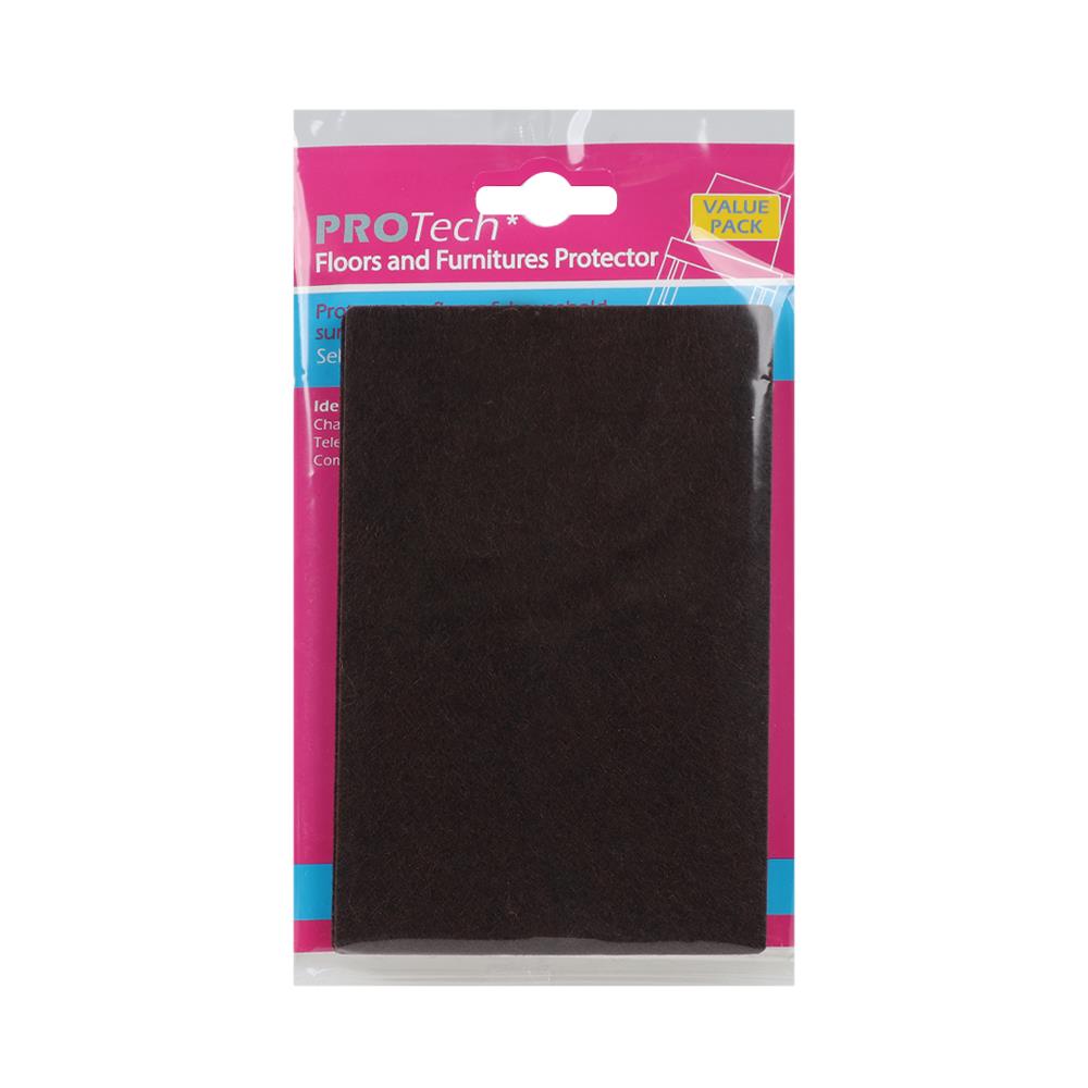 สักหลาดแบบเหลี่ยม PROTECH 100x150 มม. สีน้ำตาล 2 ชิ้น